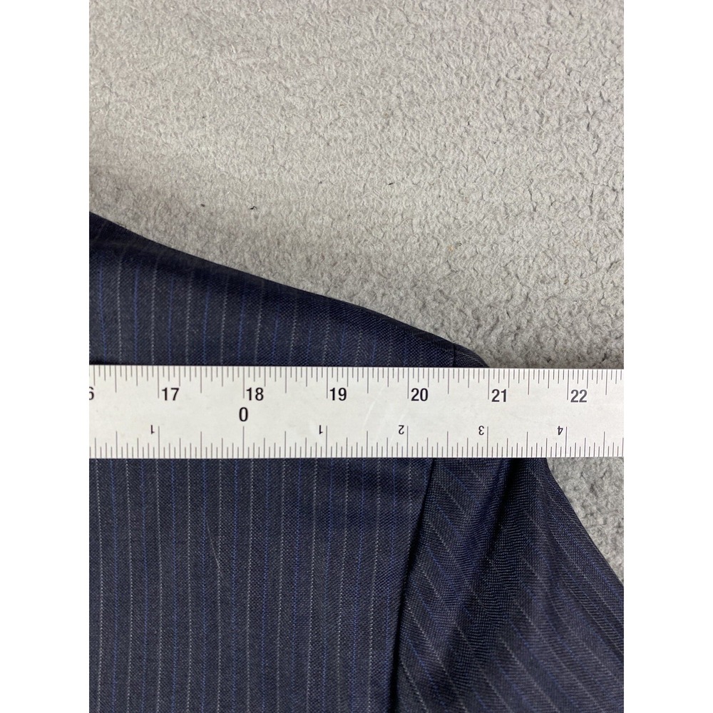 Brooks Brothers Jacket 46 L Navy SaxXon Wool Striped Madison 1818 Sport Coat - Picture 8 of 16